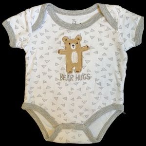 Duck Duck Goose Gender Neutral 0-3 Months Short Sleeve Onesie